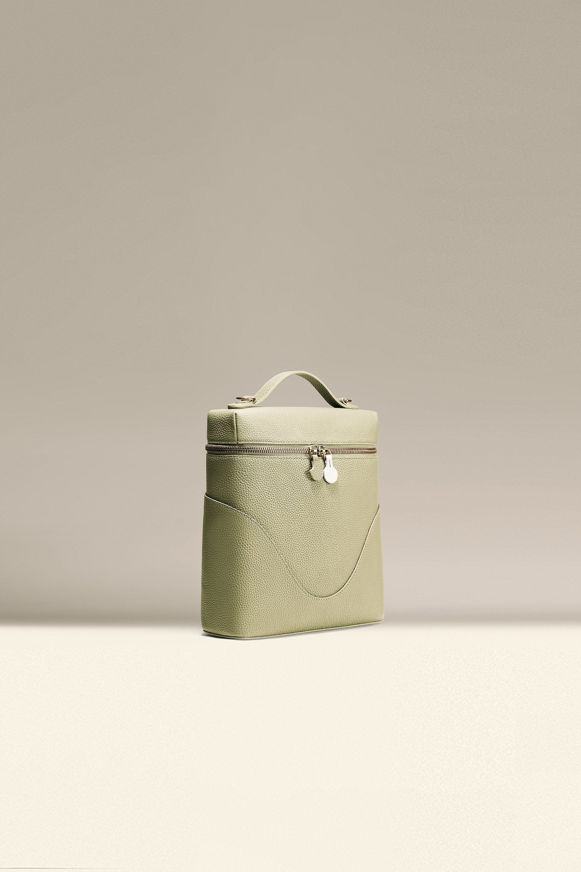 OLEADA NYC Leather Handbag > Women Work Bag > Top Handle Bag > Shoulder Bag > Mini Bag Color_Pistachio Anchor Bag Leather