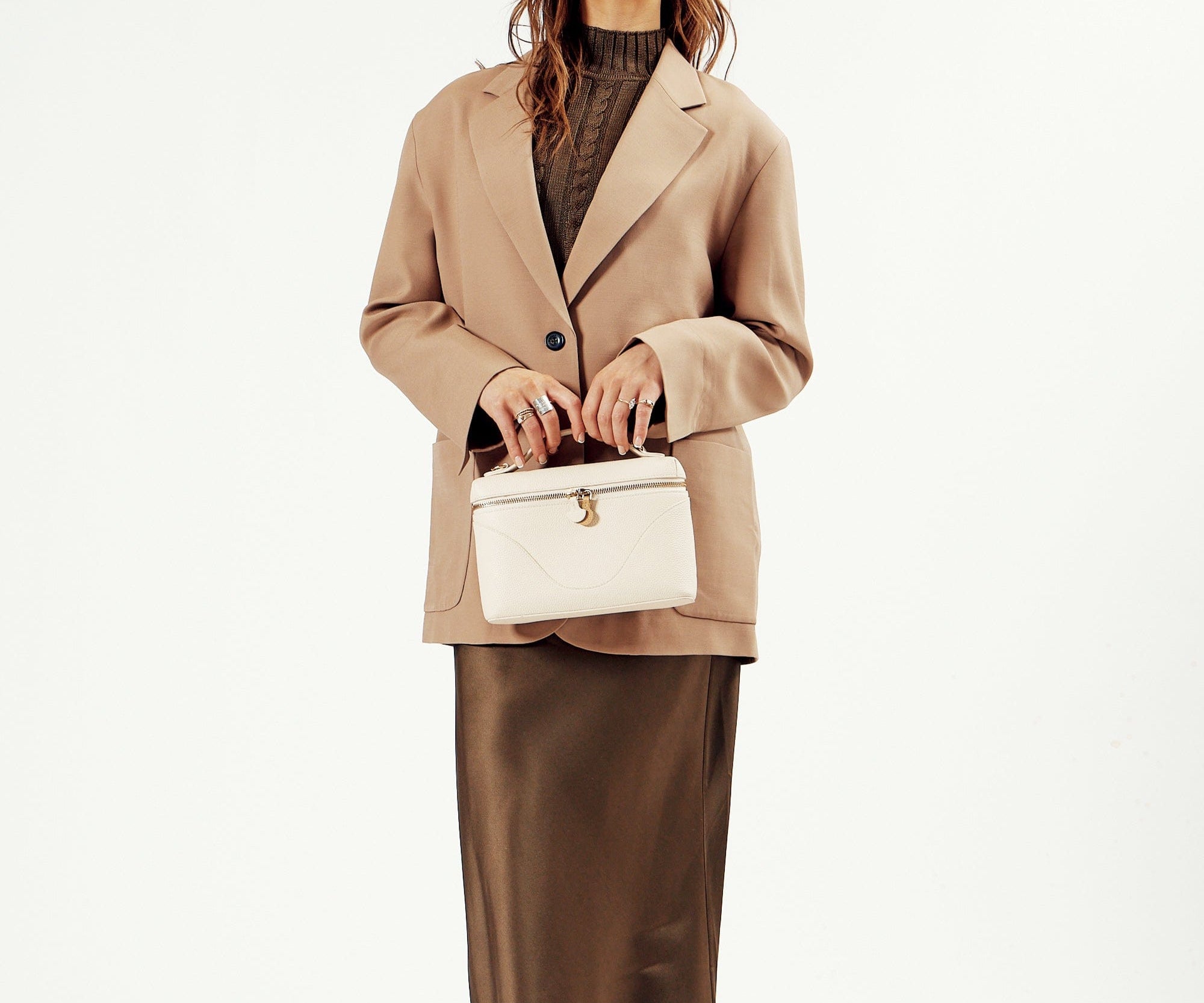 OLEADA NYC Leather Handbag > Women Work Bag > Top Handle Bag > Shoulder Bag > Mini Bag Mini Anchor Bag