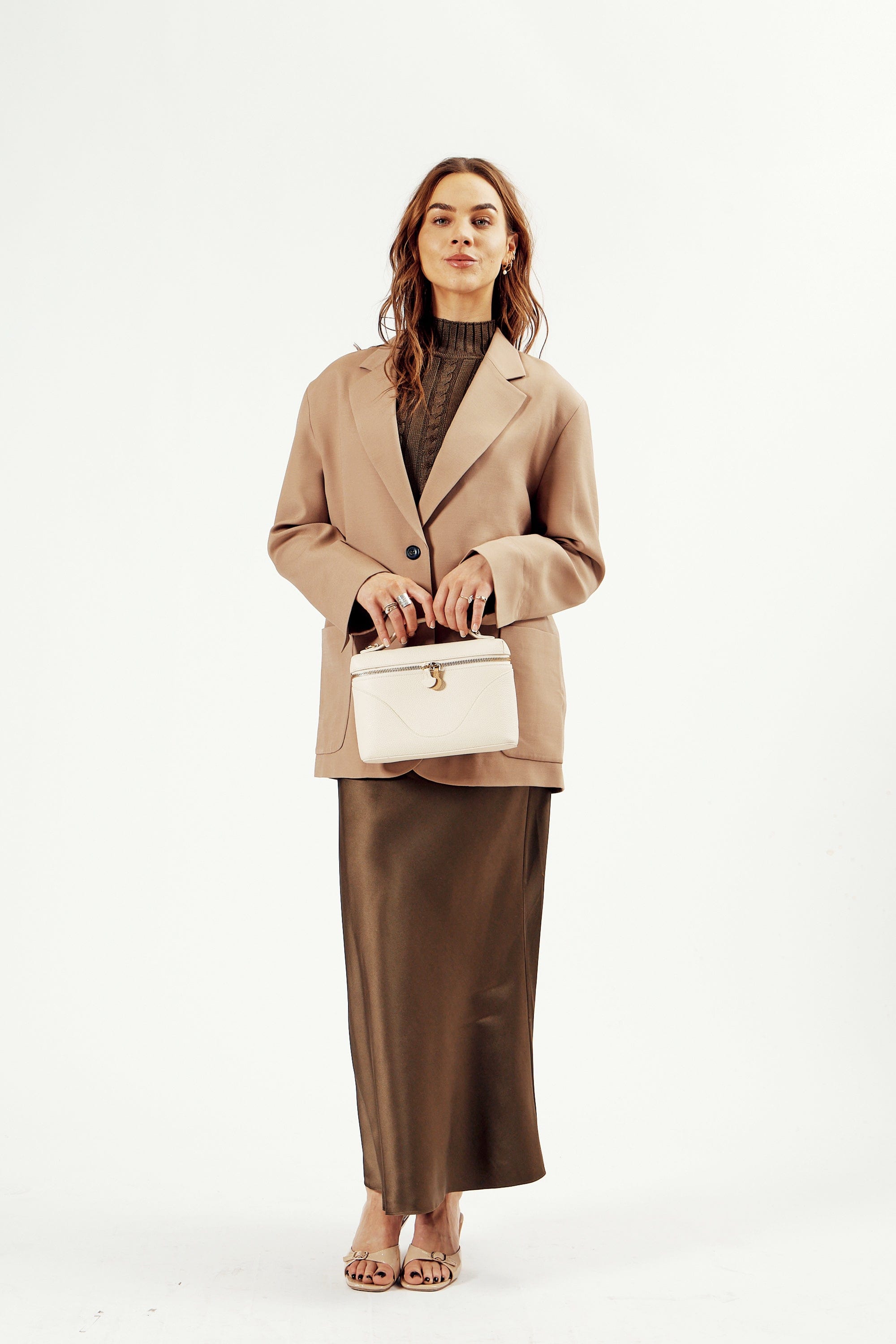 OLEADA NYC Leather Handbag > Women Work Bag > Top Handle Bag > Shoulder Bag > Mini Bag Mini Anchor Bag