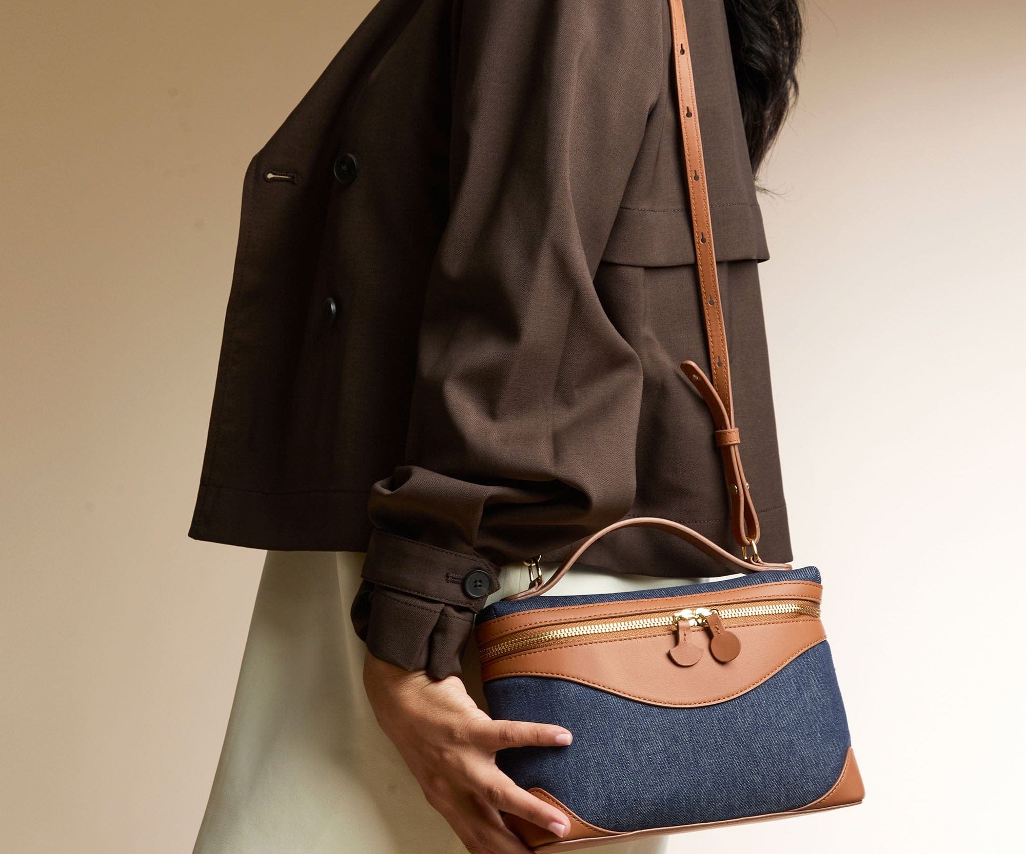 OLEADA NYC Leather Handbag > Women Work Bag > Top Handle Bag > Shoulder Bag > Mini Bag Mini Anchor Bag