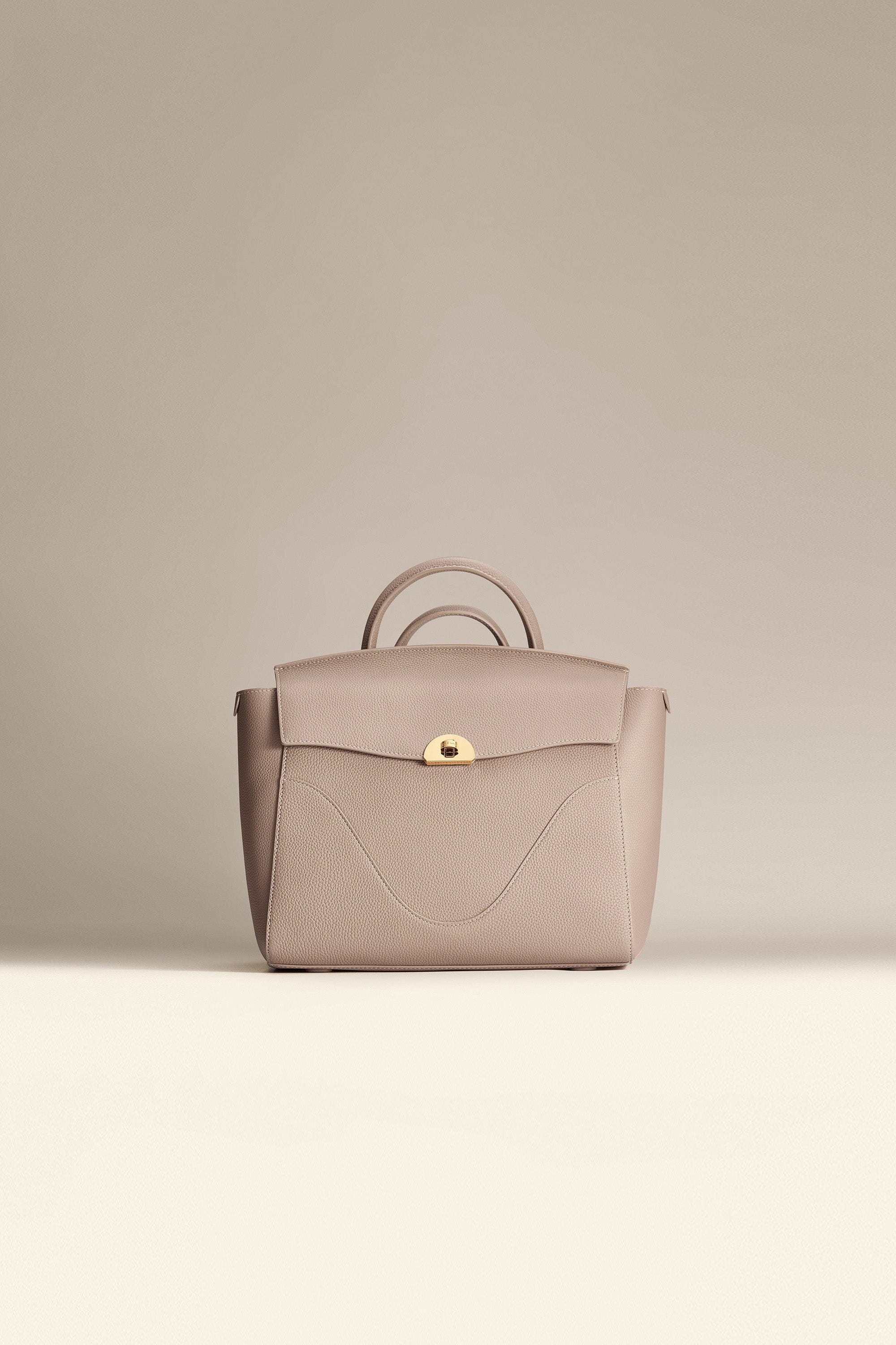 OLEADA NYC Leather Women Work Bag > Convertible To Business Backpack Bag > 13 Inch Laptop Bag > Crossbody Shoulder Bag > Luxury Travel Backpack Color_Latte Wavia Bag