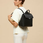 OLEADA NYC Leather Women Work Bag > Convertible To Business Backpack Bag > 14 Inch Laptop Bag > Crossbody Shoulder Bag > Luxury Travel Backpack Color_Caviar Wavia Bag Plus Vegan Limited Edition