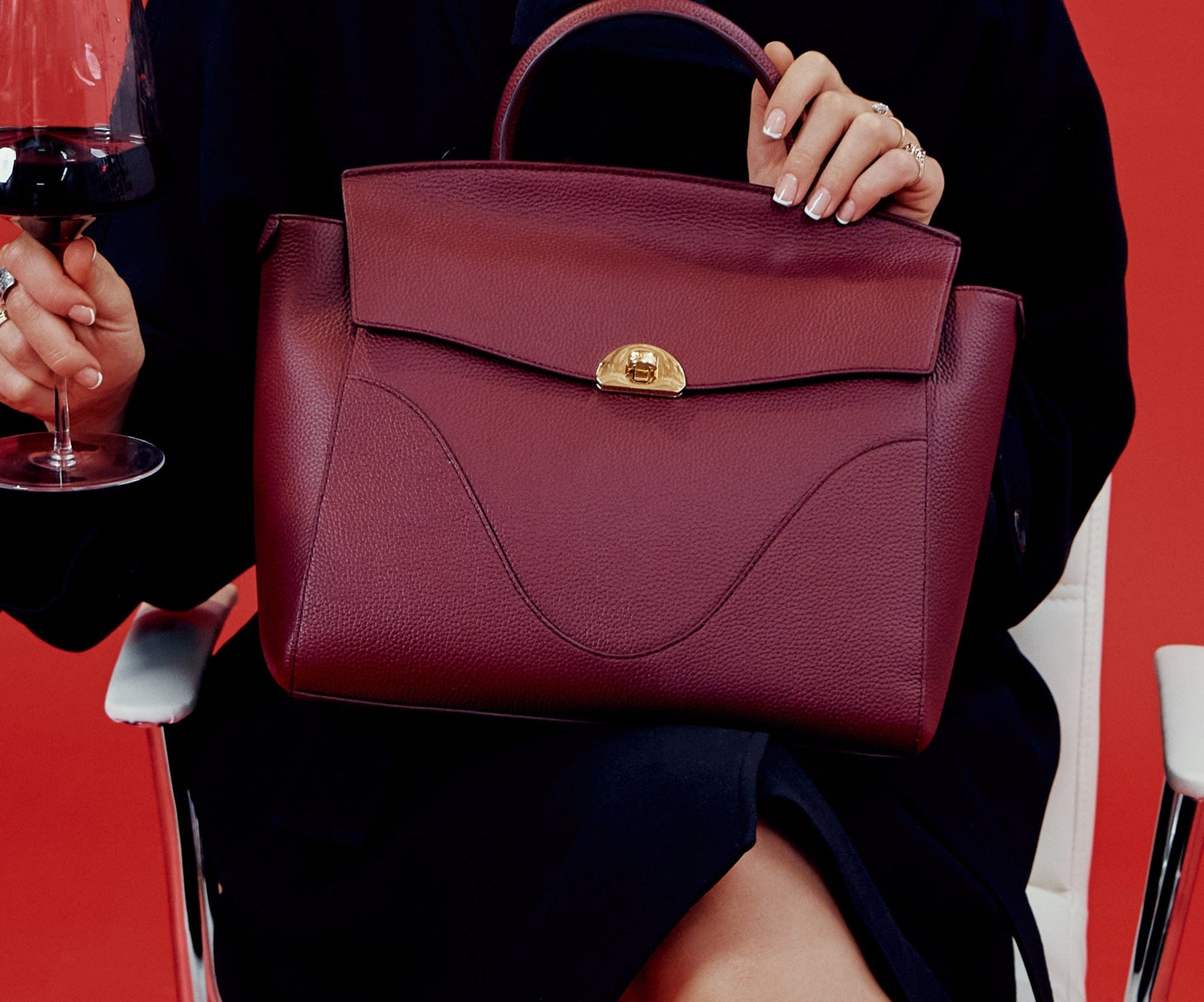 OLEADA NYC Leather Women Work Bag > Convertible To Business Backpack Bag > 14 Inch Laptop Bag > Crossbody Shoulder Bag > Luxury Travel Backpack Wavia Bag Plus