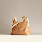OLEADA NYC Mini Hobo Bag > Women Leather Bag For All Occasions > multiple interior and exterior pockets with a laptop compartment > 13 inch laptop bag > convertible to shoulder bag Reverie Hobo