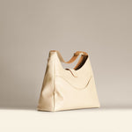 OLEADA NYC Mini Hobo Bag > Women Leather Bag For All Occasions > multiple interior and exterior pockets with a laptop compartment > 13 inch laptop bag > convertible to shoulder bag Reverie Hobo