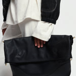 OLEADA NYC Shoulder Bag > Leather Shoulder Bag For Women > Leather Handbag > Convertible To Handbag > Fits 14" laptop> Marina Foldover Bag