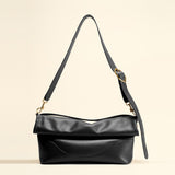 OLEADA NYC Shoulder Bag > Leather Shoulder Bag For Women > Leather Handbag > Convertible To Handbag > Fits 14" laptop> Marina Foldover Bag