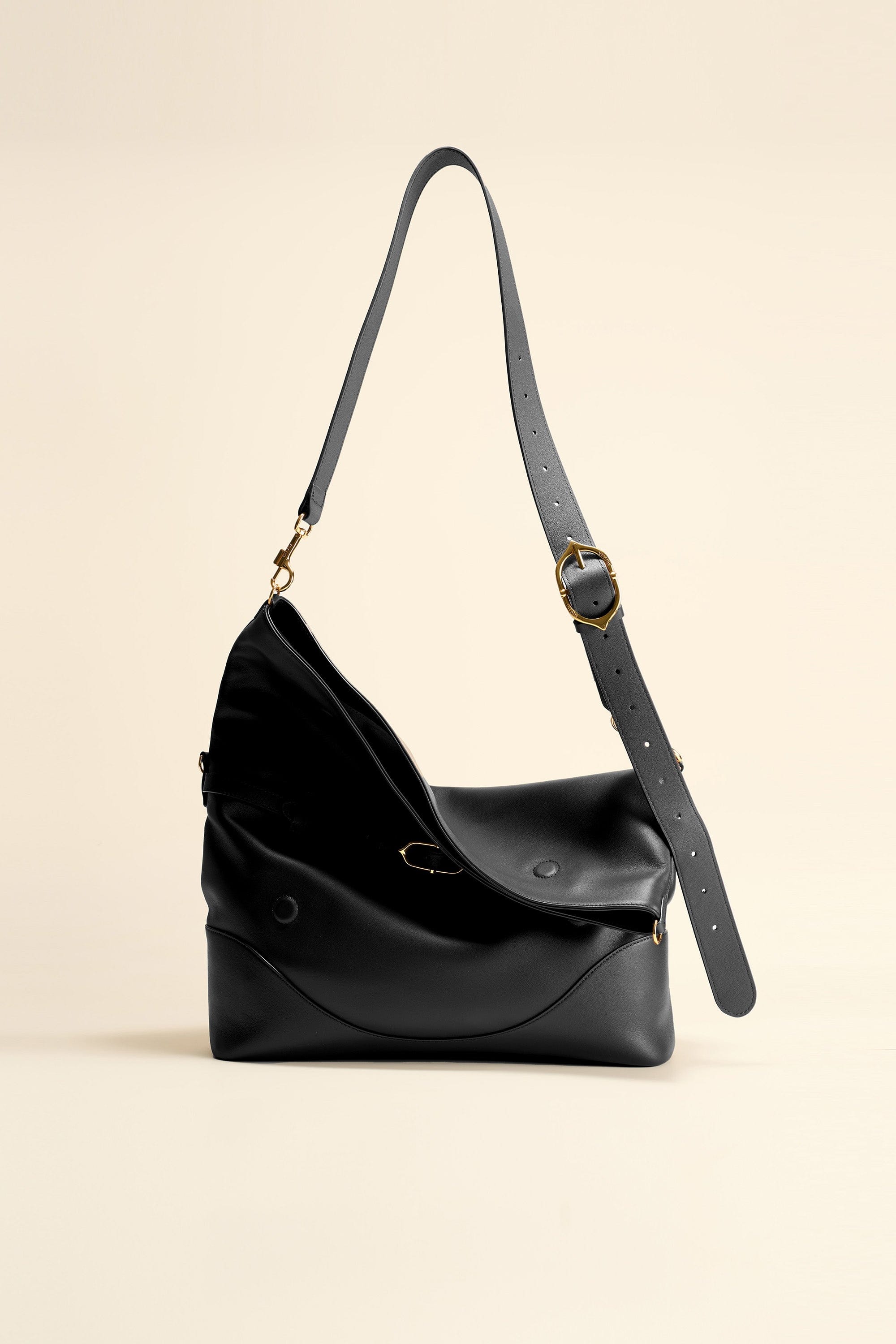 OLEADA NYC Shoulder Bag > Leather Shoulder Bag For Women > Leather Handbag > Convertible To Handbag > Fits 14" laptop> Marina Foldover Bag