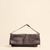 OLEADA NYC Shoulder Bag > Leather Shoulder Bag For Women > Leather Handbag > Convertible To Handbag > Fits 14" laptop> Marina Foldover Bag