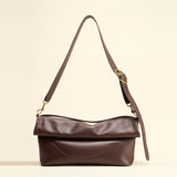 OLEADA NYC Shoulder Bag > Leather Shoulder Bag For Women > Leather Handbag > Convertible To Handbag > Fits 14" laptop> Marina Foldover Bag