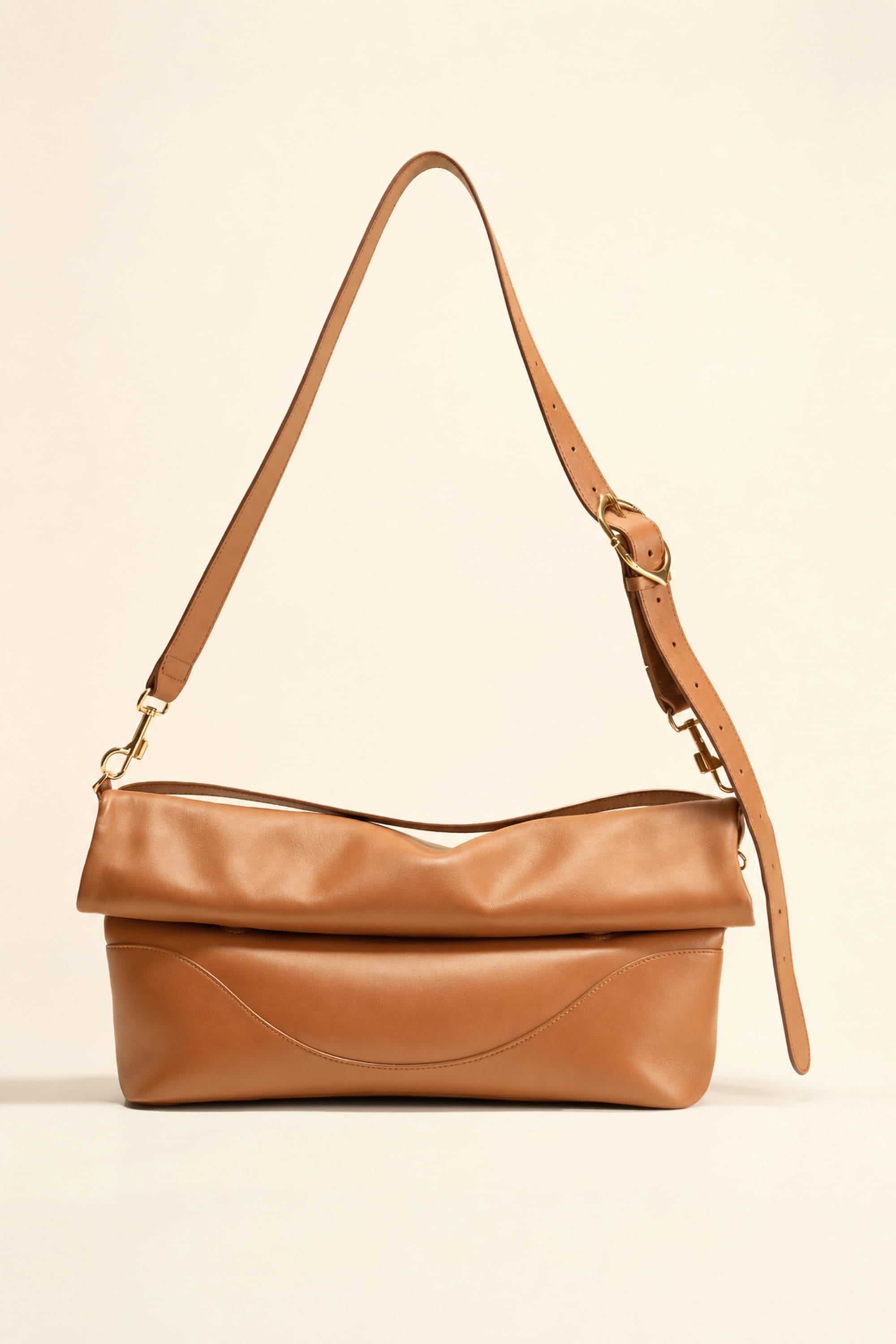 OLEADA NYC Shoulder Bag > Leather Shoulder Bag For Women > Leather Handbag > Convertible To Handbag > Fits 14" laptop> Marina Foldover Bag