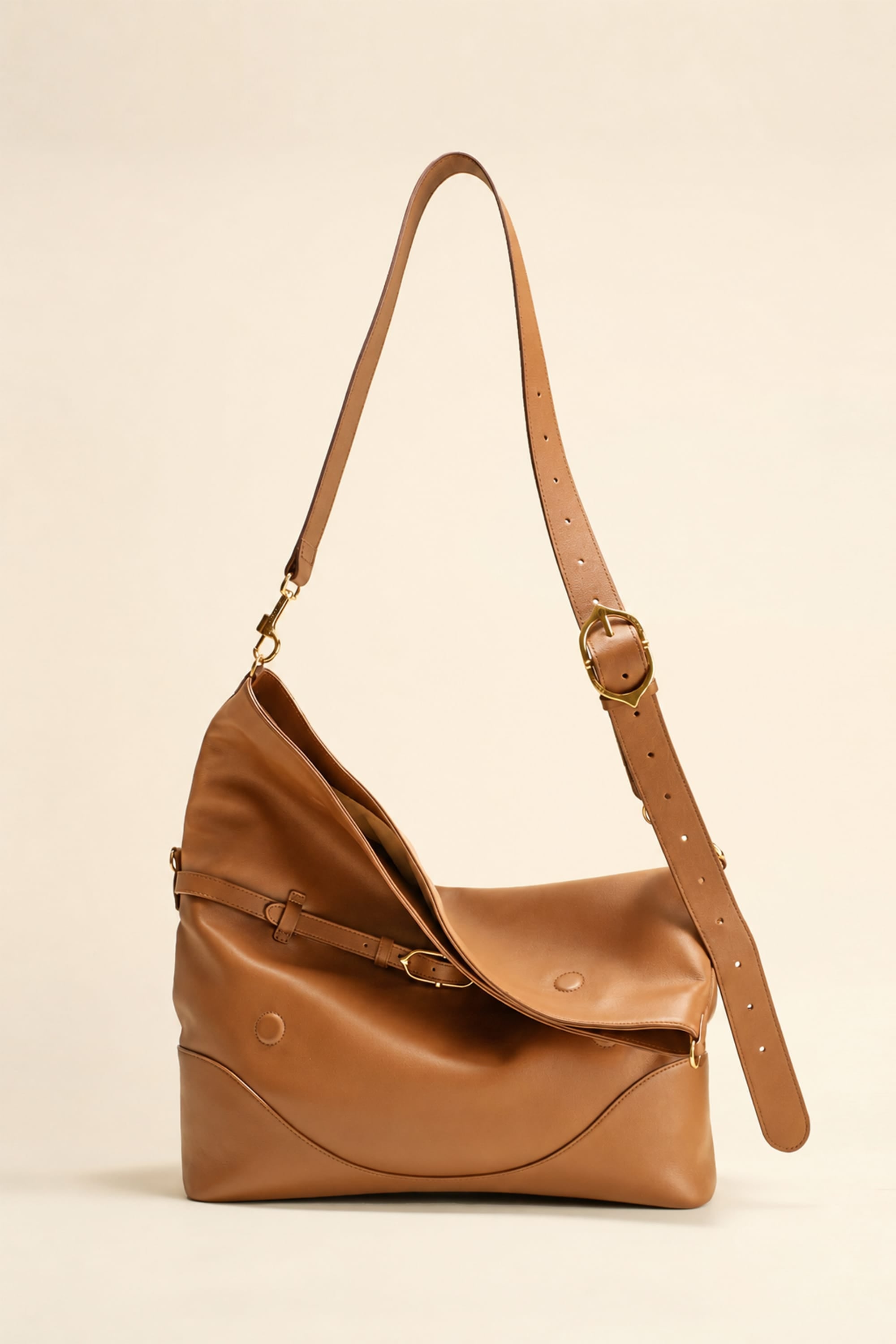 OLEADA NYC Shoulder Bag > Leather Shoulder Bag For Women > Leather Handbag > Convertible To Handbag > Fits 14" laptop> Marina Foldover Bag