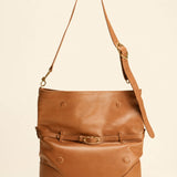 OLEADA NYC Shoulder Bag > Leather Shoulder Bag For Women > Leather Handbag > Convertible To Handbag > Fits 14" laptop> Marina Foldover Bag