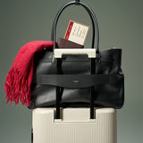 OLEADA NYC Tote Bag > Leather Tote Bag For Women > Mini Handbag > Convertible To Shoulder Bag > Fits 14" laptop> Marina Tote