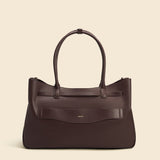 OLEADA NYC Tote Bag > Leather Tote Bag For Women > Mini Handbag > Convertible To Shoulder Bag > Fits 14" laptop> Marina Tote