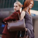 OLEADA NYC Tote Bag > Leather Tote Bag For Women > Mini Handbag > Convertible To Shoulder Bag > Fits 14" laptop> Marina Tote