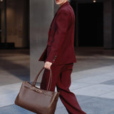 OLEADA NYC Tote Bag > Leather Tote Bag For Women > Mini Handbag > Convertible To Shoulder Bag > Fits 14" laptop> Marina Tote