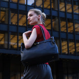 OLEADA NYC Tote Bag > Leather Tote Bag For Women > Mini Handbag > Convertible To Shoulder Bag > Fits 14" laptop> Marina Tote