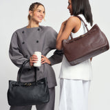OLEADA NYC Tote Bag > Leather Tote Bag For Women > Mini Handbag > Convertible To Shoulder Bag > Fits 14" laptop> Marina Tote