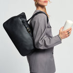 OLEADA NYC Tote Bag > Leather Tote Bag For Women > Mini Handbag > Convertible To Shoulder Bag > Fits 14" laptop> Marina Tote