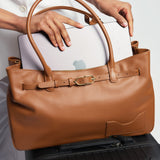 OLEADA NYC Tote Bag > Leather Tote Bag For Women > Mini Handbag > Convertible To Shoulder Bag > Fits 14" laptop> Marina Tote