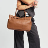 OLEADA NYC Tote Bag > Leather Tote Bag For Women > Mini Handbag > Convertible To Shoulder Bag > Fits 14" laptop> Marina Tote