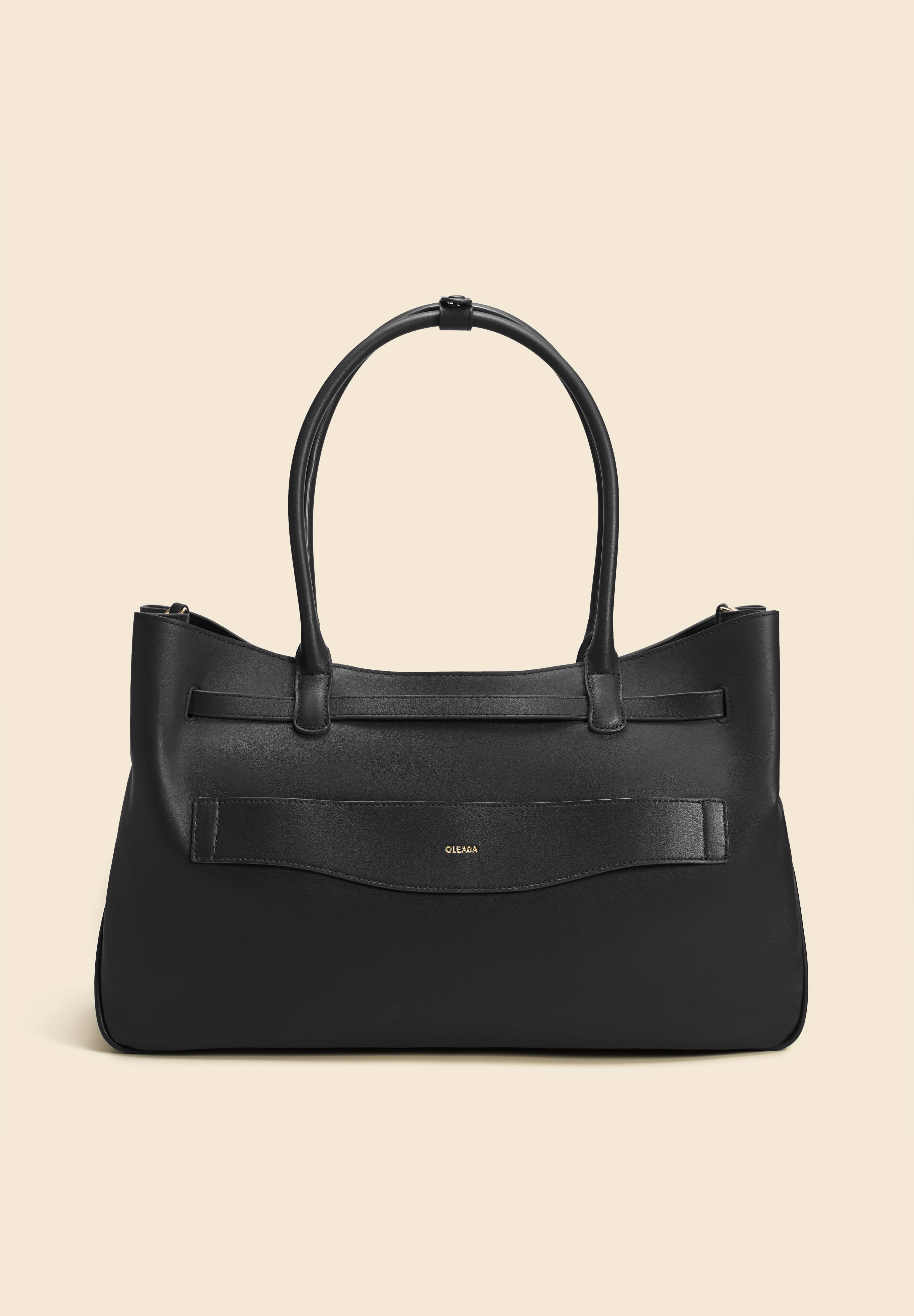 OLEADA NYC Tote Bag > Leather Tote Bag For Women > Mini Handbag > Convertible To Shoulder Bag > Fits 14" laptop> Marina Tote