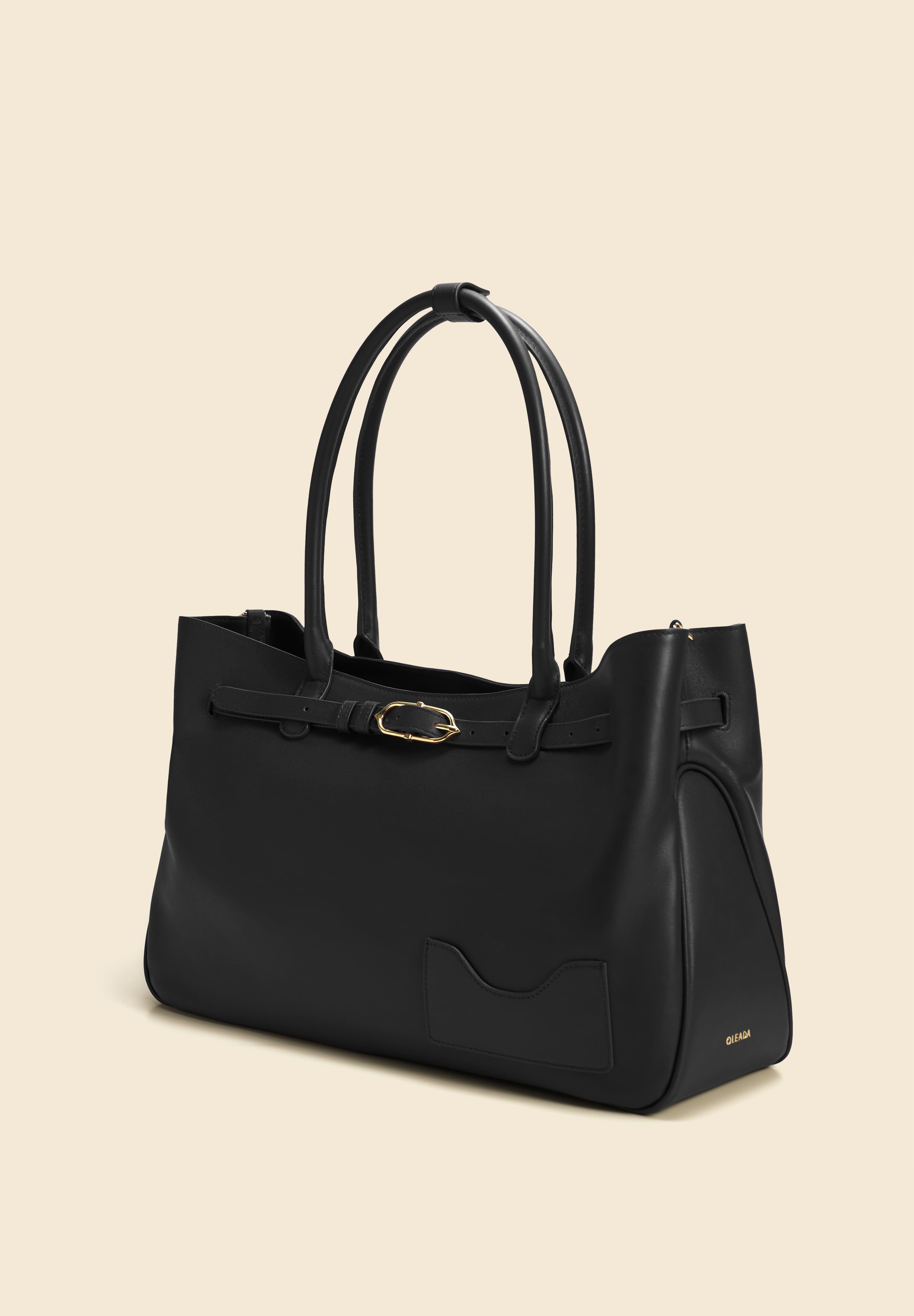 OLEADA NYC Tote Bag > Leather Tote Bag For Women > Mini Handbag > Convertible To Shoulder Bag > Fits 14" laptop> Marina Tote