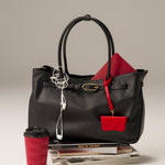 OLEADA NYC Tote Bag > Leather Tote Bag For Women > Mini Handbag > Convertible To Shoulder Bag > Fits 14" laptop> Marina Tote