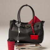 OLEADA NYC Tote Bag > Leather Tote Bag For Women > Mini Handbag > Convertible To Shoulder Bag > Fits 14" laptop> Marina Tote