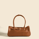 OLEADA NYC Tote Bag > Leather Tote Bag For Women > Mini Handbag > Convertible To Shoulder Bag > Fits iPad> Color_Cognac Mini Marina Tote