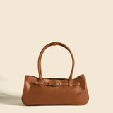 OLEADA NYC Tote Bag > Leather Tote Bag For Women > Mini Handbag > Convertible To Shoulder Bag > Fits iPad> Color_Cognac Mini Marina Tote