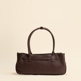 OLEADA NYC Tote Bag > Leather Tote Bag For Women > Mini Handbag > Convertible To Shoulder Bag > Fits iPad> Color_Mocha Mini Marina Tote
