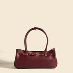 OLEADA NYC Tote Bag > Leather Tote Bag For Women > Mini Handbag > Convertible To Shoulder Bag > Fits iPad> Color_Scarlet Mini Marina Tote