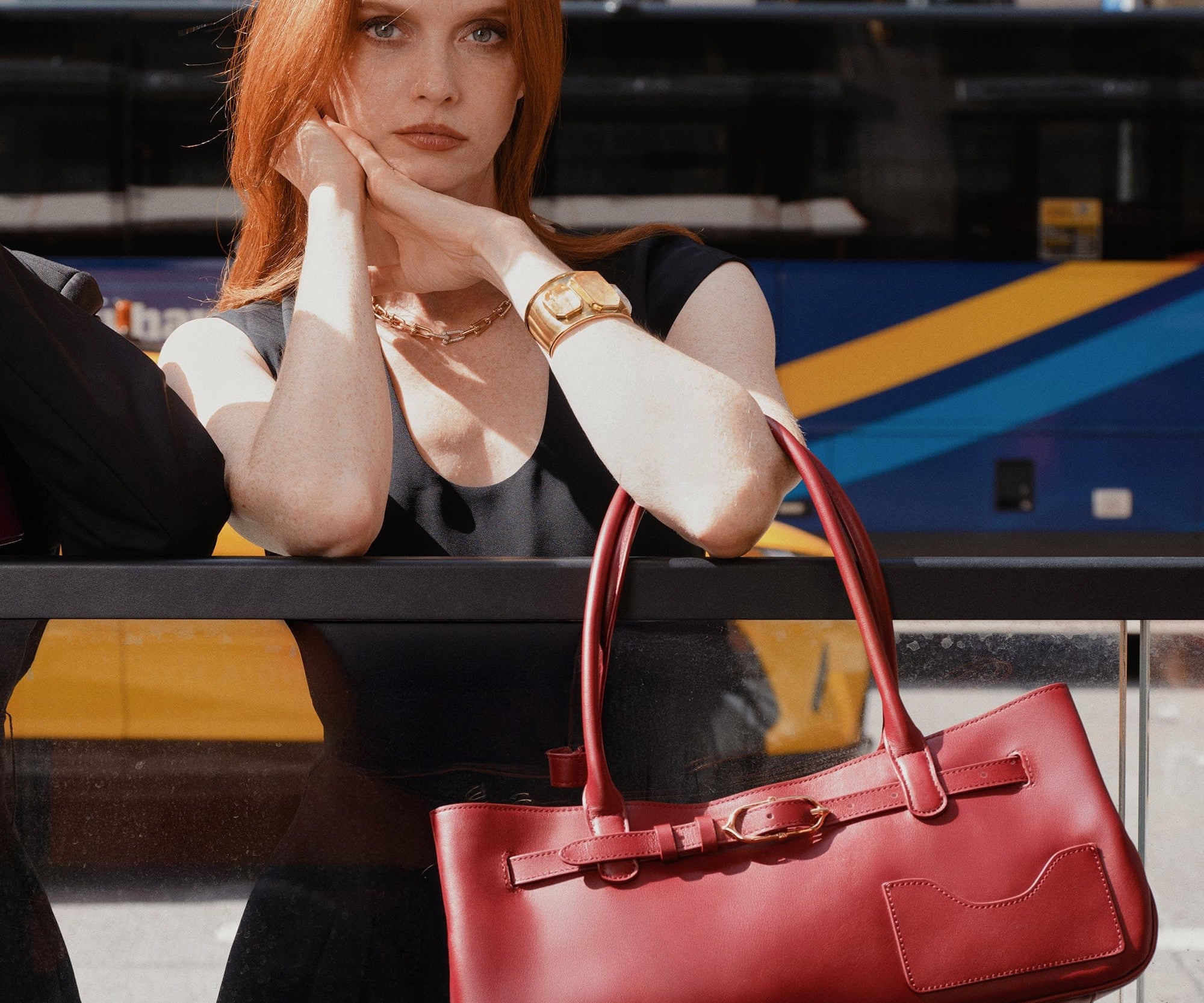 OLEADA NYC Tote Bag > Leather Tote Bag For Women > Mini Handbag > Convertible To Shoulder Bag > Fits iPad> Mini Marina Tote