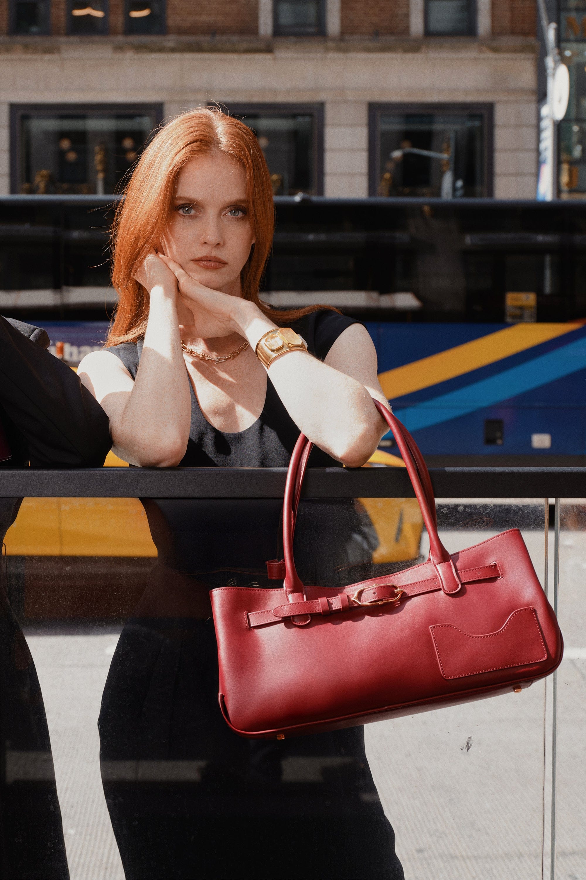 OLEADA NYC Tote Bag > Leather Tote Bag For Women > Mini Handbag > Convertible To Shoulder Bag > Fits iPad> Mini Marina Tote