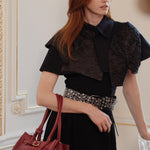 OLEADA NYC Tote Bag > Leather Tote Bag For Women > Mini Handbag > Convertible To Shoulder Bag > Fits iPad> Mini Marina Tote