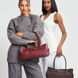 OLEADA NYC Tote Bag > Leather Tote Bag For Women > Mini Handbag > Convertible To Shoulder Bag > Fits iPad> Mini Marina Tote