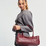 OLEADA NYC Tote Bag > Leather Tote Bag For Women > Mini Handbag > Convertible To Shoulder Bag > Fits iPad> Mini Marina Tote