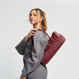 OLEADA NYC Tote Bag > Leather Tote Bag For Women > Mini Handbag > Convertible To Shoulder Bag > Fits iPad> Mini Marina Tote
