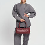 OLEADA NYC Tote Bag > Leather Tote Bag For Women > Mini Handbag > Convertible To Shoulder Bag > Fits iPad> Mini Marina Tote