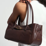 OLEADA NYC Tote Bag > Leather Tote Bag For Women > Mini Handbag > Convertible To Shoulder Bag > Fits iPad> Mini Marina Tote