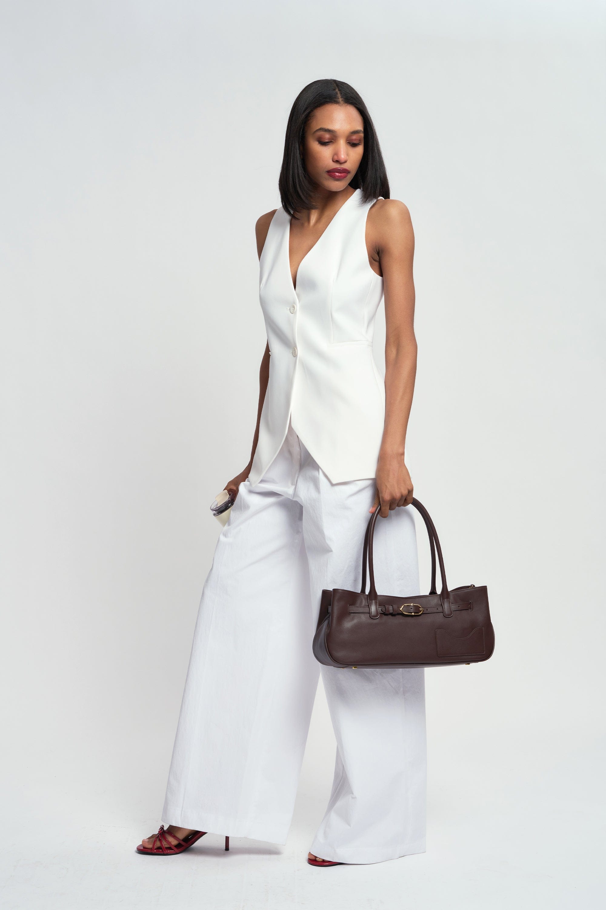 OLEADA NYC Tote Bag > Leather Tote Bag For Women > Mini Handbag > Convertible To Shoulder Bag > Fits iPad> Mini Marina Tote
