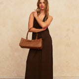 OLEADA NYC Tote Bag > Leather Tote Bag For Women > Mini Handbag > Convertible To Shoulder Bag > Fits iPad> Mini Marina Tote