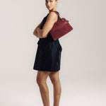 OLEADA NYC Women Work Bag > Eco-Suede Bag > Top Handle Handbag > Mini Business Satchel > Fits iPad Mini> Mini Coast Portfolio Satchel