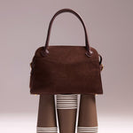 OLEADA NYC Women Work Bag > Eco-Suede Bag > Top Handle Handbag > Mini Business Satchel > Fits iPad Mini> Mini Coast Portfolio Satchel