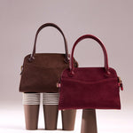 OLEADA NYC Women Work Bag > Eco-Suede Bag > Top Handle Handbag > Mini Business Satchel > Fits iPad Mini> Mini Coast Portfolio Satchel