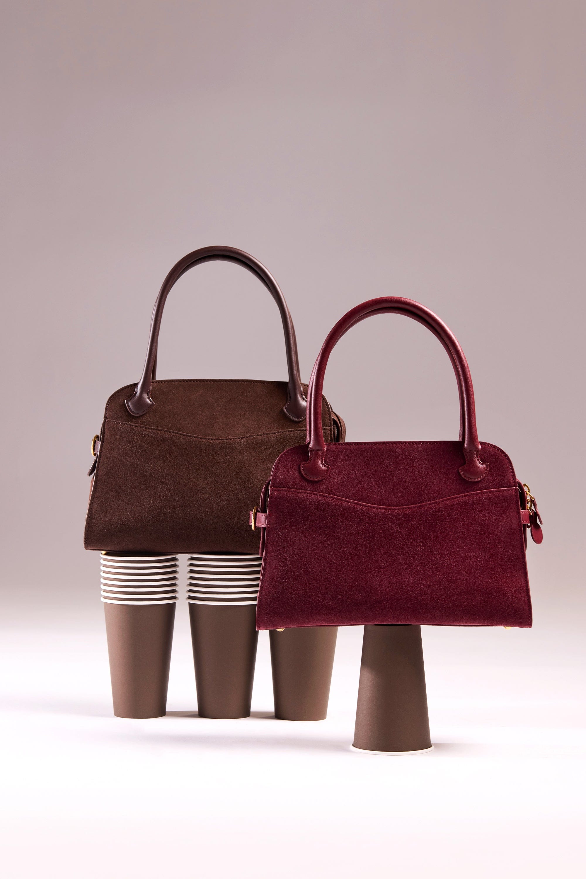 OLEADA NYC Women Work Bag > Eco-Suede Bag > Top Handle Handbag > Mini Business Satchel > Fits iPad Mini> Mini Coast Portfolio Satchel