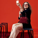 OLEADA NYC Women Work Bag > Eco-Suede Bag > Top Handle Handbag > Mini Business Satchel > Fits iPad Mini> Mini Coast Portfolio Satchel