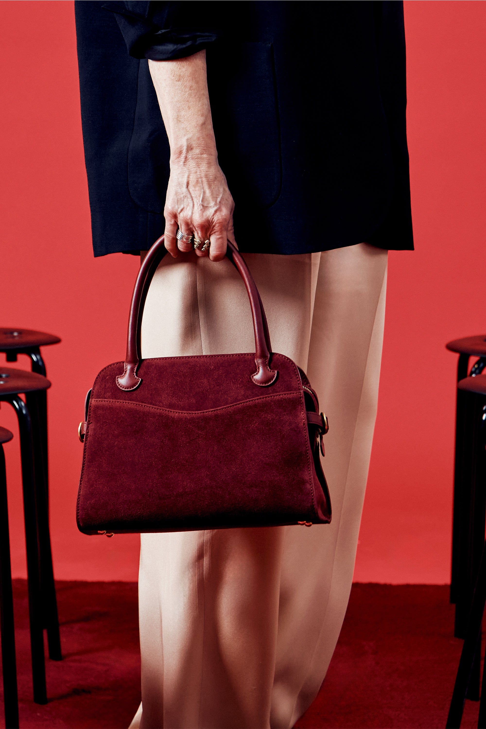 OLEADA NYC Women Work Bag > Eco-Suede Bag > Top Handle Handbag > Mini Business Satchel > Fits iPad Mini> Mini Coast Portfolio Satchel